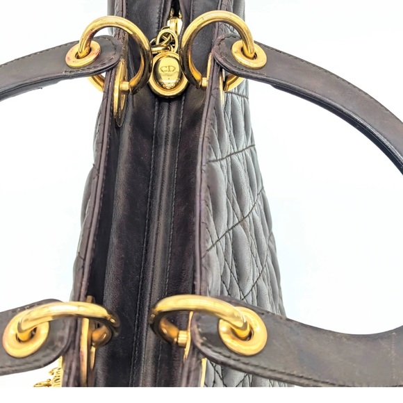 Dior Lady Dior (Large Dark Brown) - Picture 5 of 8